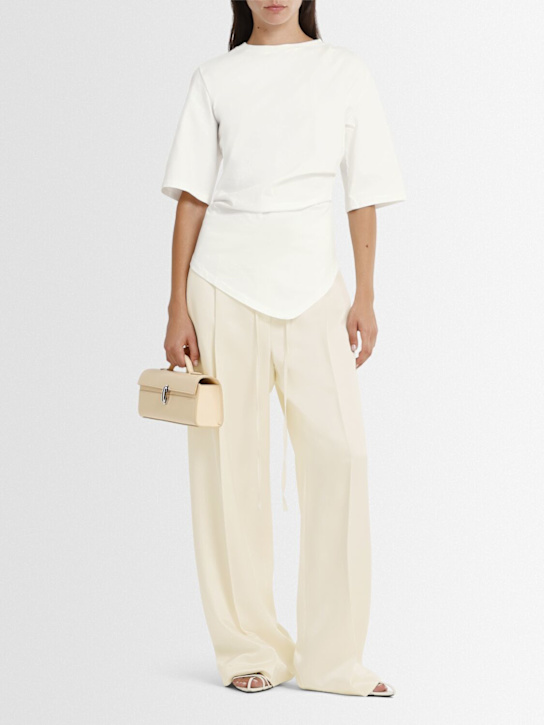 Róhe: Re-invented twisted cotton t-shirt - women_1 | Luisa Via Roma