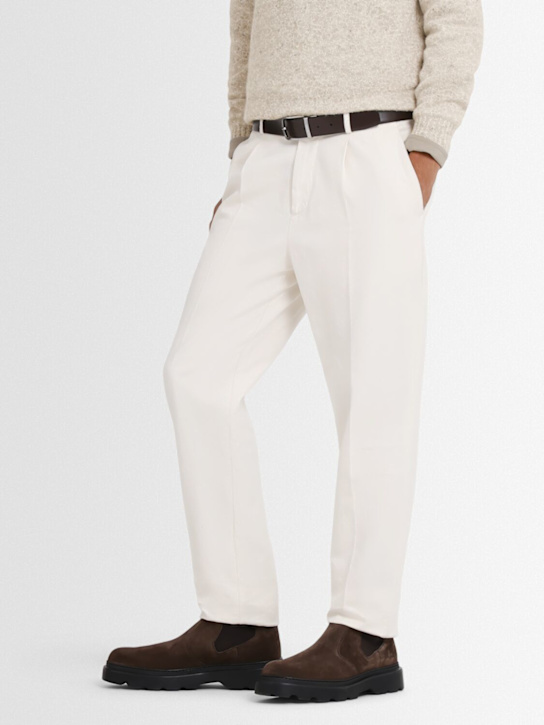 Tod's: Suede boots - Brown - men_1 | Luisa Via Roma