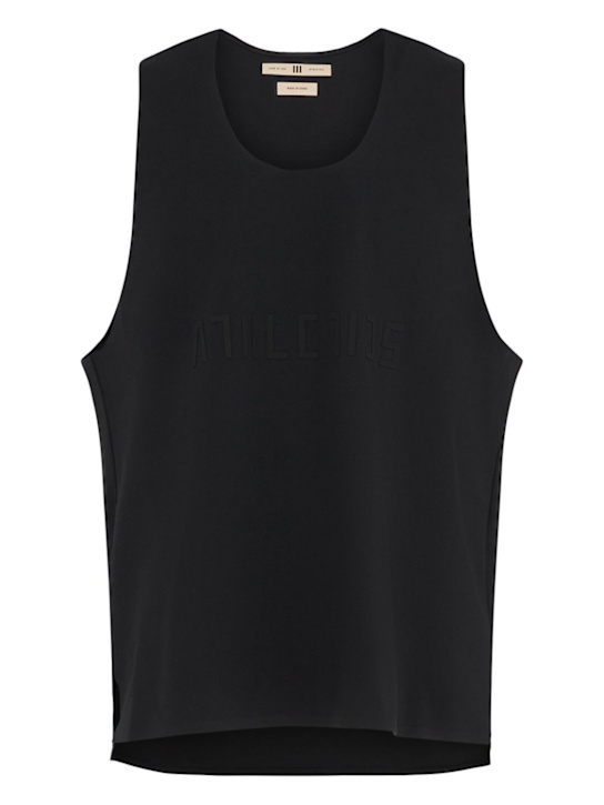 adidas Originals: Fear Of God Athletics Quickdry tank top - Black - men_0 | Luisa Via Roma
