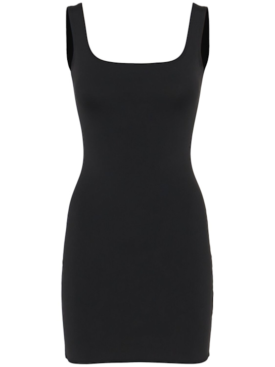 Entire Studios: Square neck mini dress - Black - women_0 | Luisa Via Roma