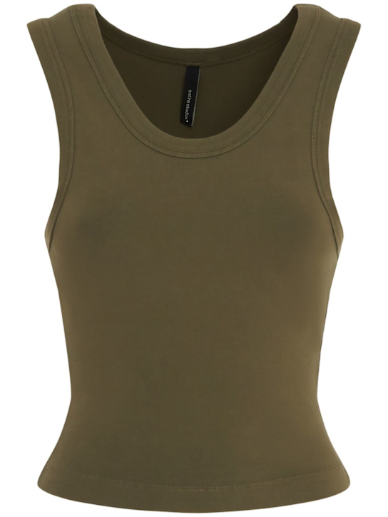 Entire Studios: Slim fit cropped tank top - women_0 | Luisa Via Roma