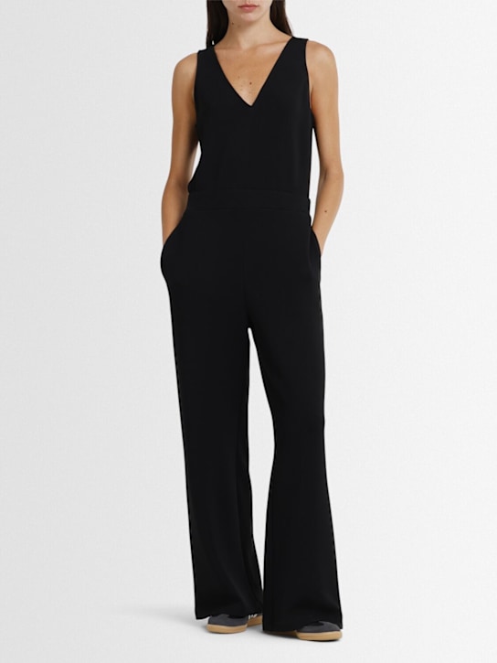 Varley: Alina wide leg jumpsuit - Black - women_1 | Luisa Via Roma