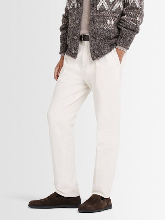 Tod's: Suede loafers - men_1 | Luisa Via Roma