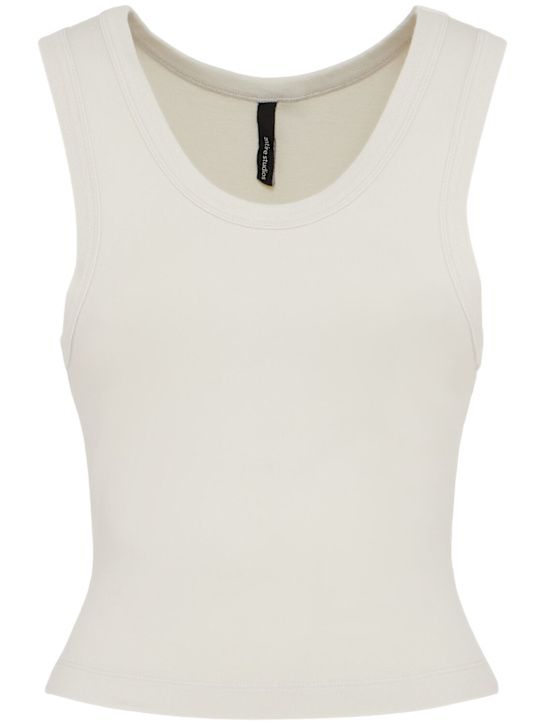 Entire Studios: Slim fit cropped tank top - women_0 | Luisa Via Roma