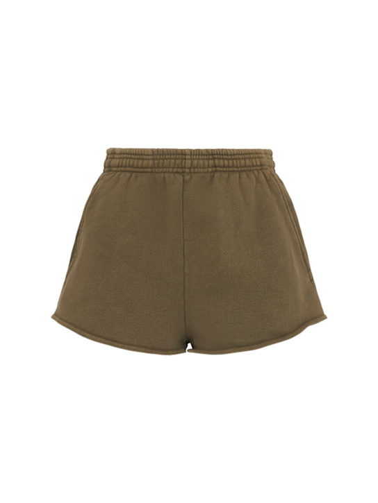 Entire Studios: Micro shorts - Green - women_0 | Luisa Via Roma