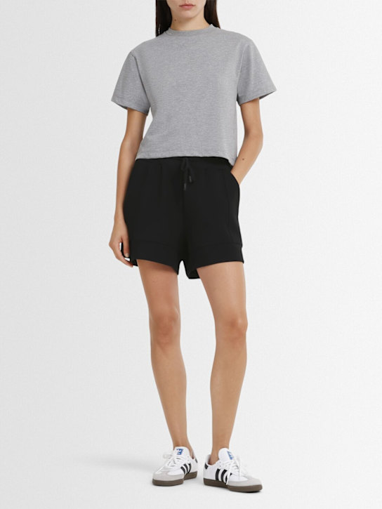Varley: Atrium high waist shorts - Black - women_1 | Luisa Via Roma