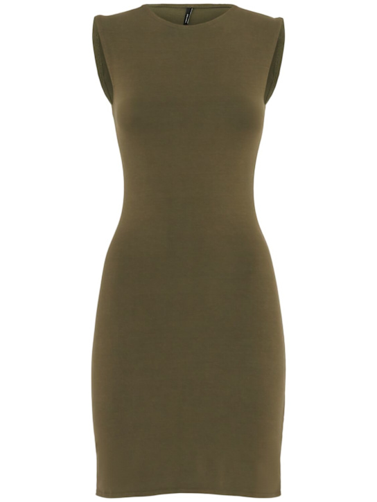 Entire Studios: Sleeveless mini dress - Green - women_0 | Luisa Via Roma