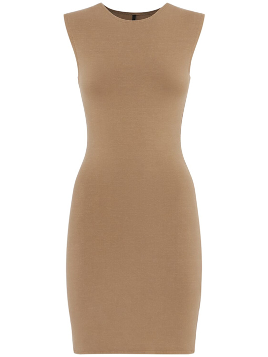 Entire Studios: Sleeveless mini dress - Beige - women_0 | Luisa Via Roma