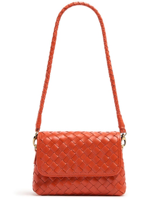 Bembien: Mini Madeline woven leather shoulder bag - women_0 | Luisa Via Roma