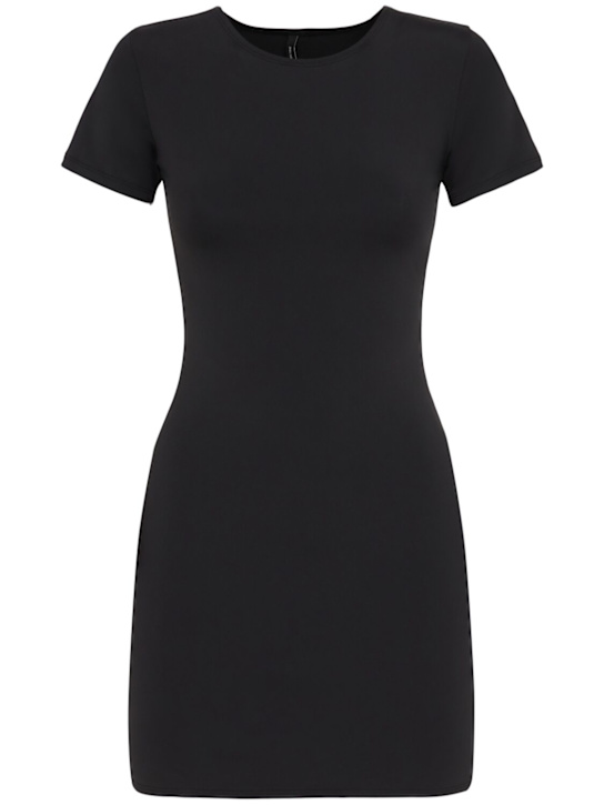 Entire Studios: Mini t-shirt dress - Black - women_0 | Luisa Via Roma
