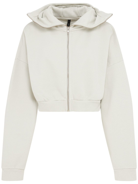 Cropped full-zip hoodie - Entire Studios - Women  | Luisaviaroma