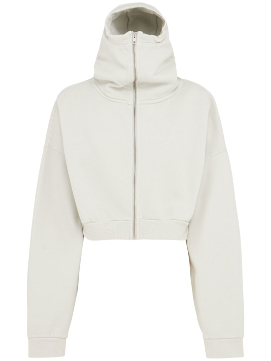 Entire Studios: Cropped full-zip hoodie - women_0 | Luisa Via Roma