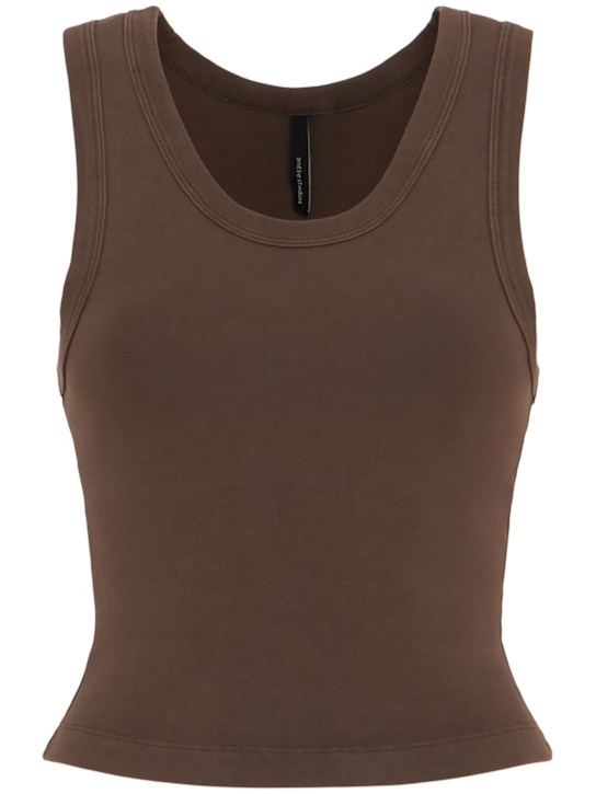 Entire Studios: Slim fit cropped tank top - women_0 | Luisa Via Roma