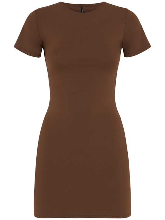 Entire Studios: Mini Tシャツドレス - ブラウン - women_0 | Luisa Via Roma
