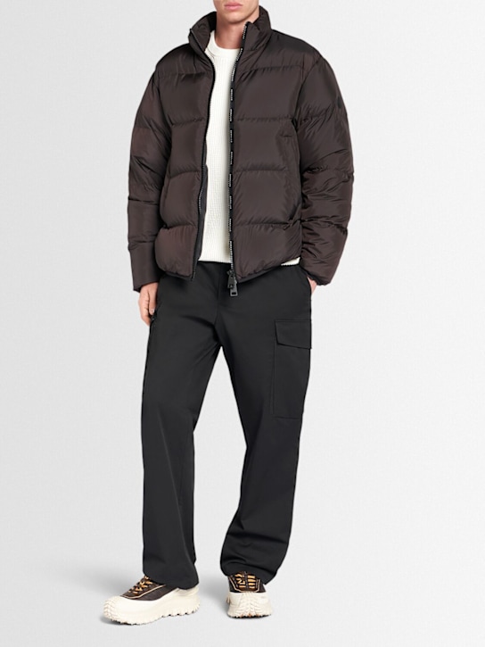 Moncler: Erterle tech down jacket - Brown Bean - men_1 | Luisa Via Roma