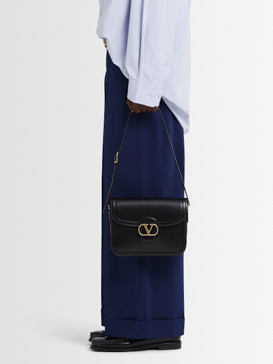 Valentino Garavani: Leather shoulder bag - men_1 | Luisa Via Roma