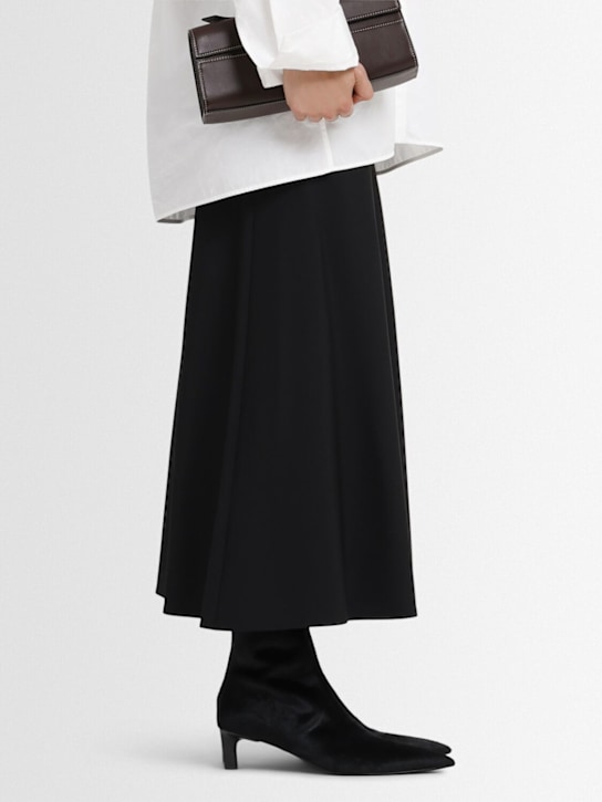 Marsell: Aculeo pony hair ankle boots - Black - women_1 | Luisa Via Roma