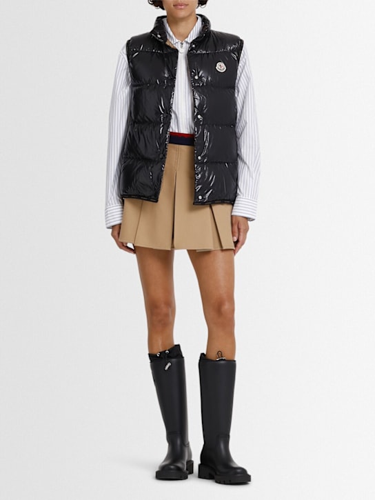 Moncler: Badia nylon down vest - Black - women_1 | Luisa Via Roma