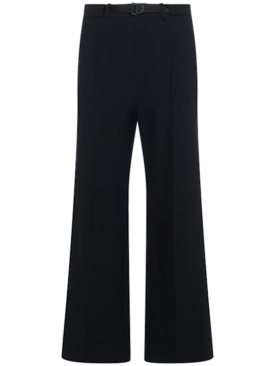 Moncler: Technical bi-stretch pants - Black - men_0 | Luisa Via Roma