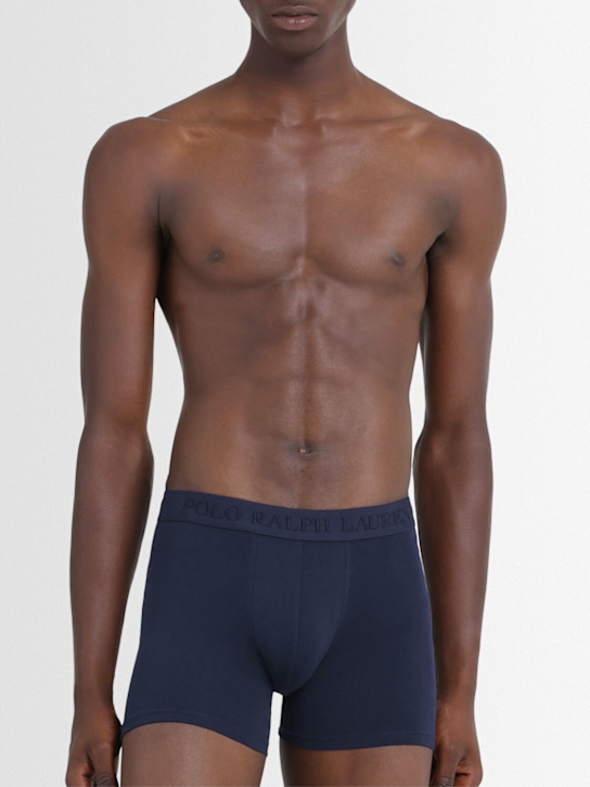 Polo Ralph Lauren: Pack of 3 logo stretch cotton boxers - men_1 | Luisa Via Roma
