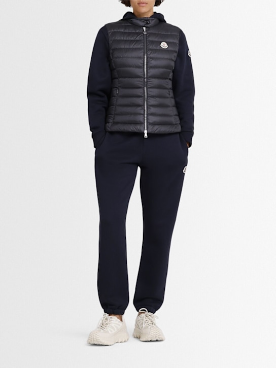 Moncler: Igens nylon down vest - Blue - women_1 | Luisa Via Roma