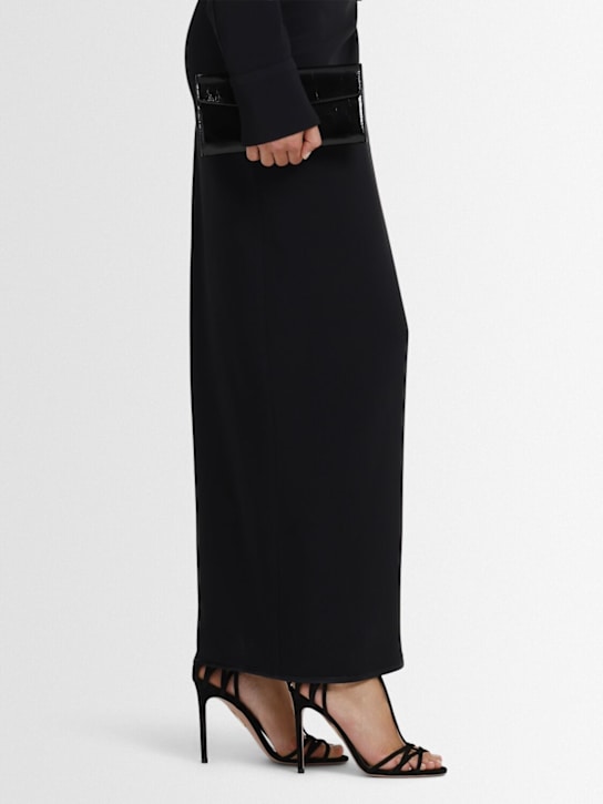 Aquazzura: 105mm Forever More suede sandals - Black - women_1 | Luisa Via Roma