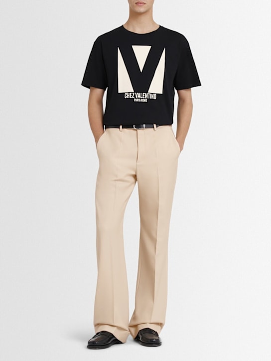 Valentino: Chez Valentino cotton jersey t-shirt - men_1 | Luisa Via Roma