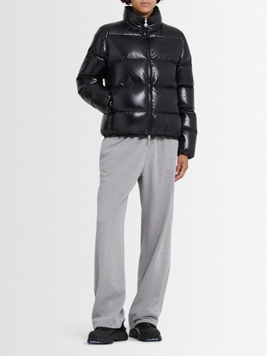 Moncler: Abbadia nylon down jacket - women_1 | Luisa Via Roma
