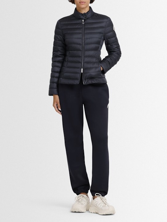 Moncler: Igelle nylon down jacket - Blue - women_1 | Luisa Via Roma