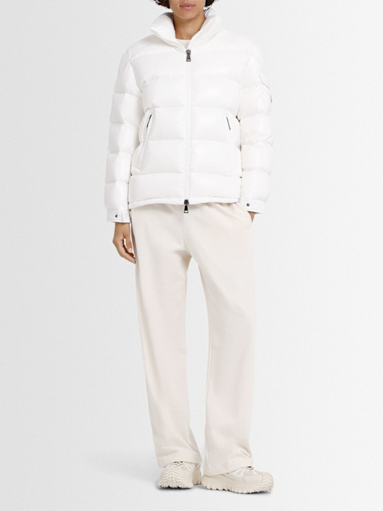 Moncler: Maire nylon down jacket - White - women_1 | Luisa Via Roma