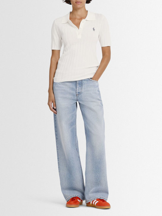 Sporty & Rich: SRC ribbed polo - women_1 | Luisa Via Roma