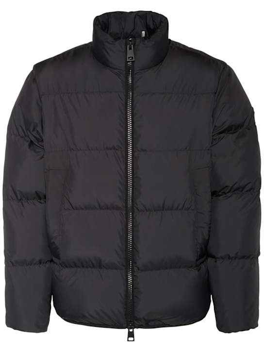 Moncler: Erterle tech down jacket - Black - men_0 | Luisa Via Roma