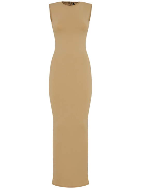Entire Studios: ノースリーブマキシドレス - ベージュ - women_0 | Luisa Via Roma