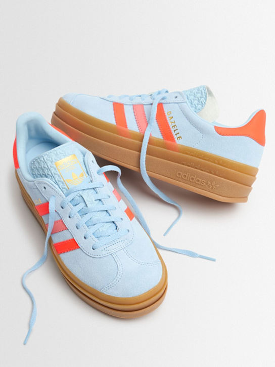 adidas Originals: Sneakers Gazelle Bold con cordones - Azul/Rojo - kids-boys_1 | Luisa Via Roma