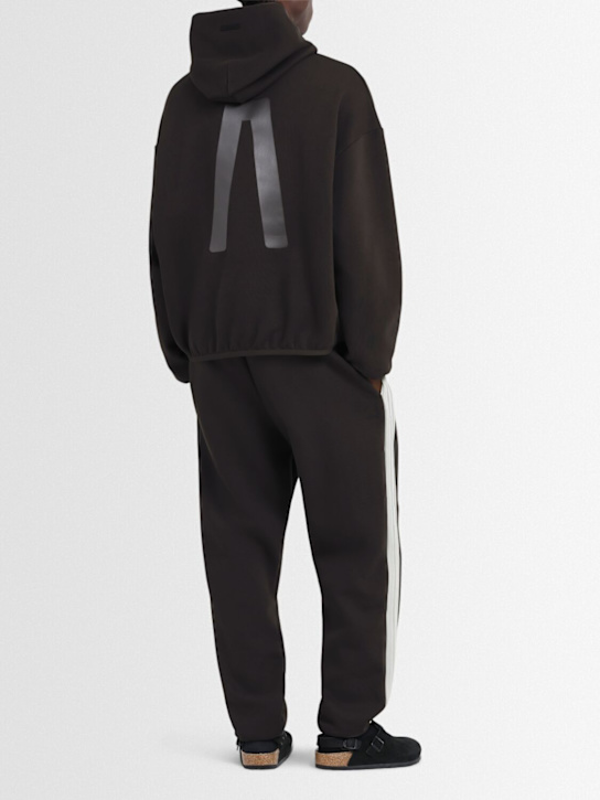 adidas Originals: Fear Of God Athletics sweatshirt hoodie - Nbrown - men_1 | Luisa Via Roma