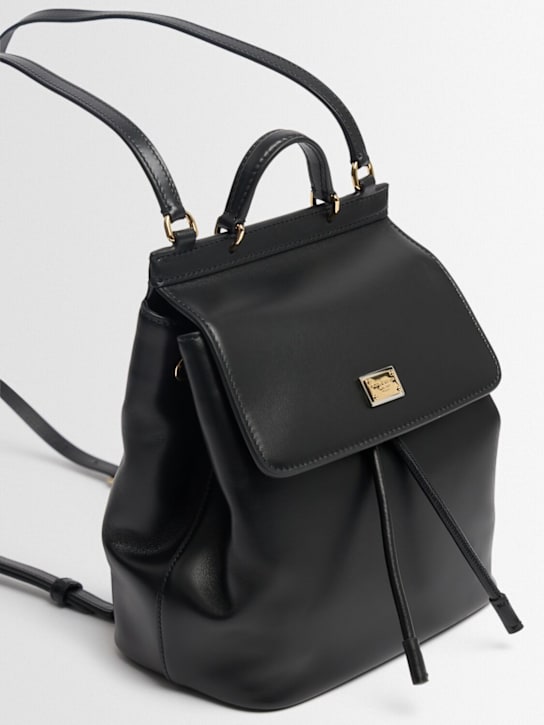 Dolce&Gabbana: Mochila Sicily de piel - Negro - kids-girls_1 | Luisa Via Roma