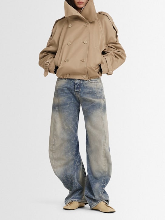 Acne Studios: Organic cotton twill trench coat - women_1 | Luisa Via Roma