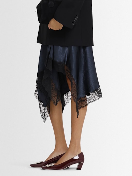 Roger Vivier: 45mm Belle Vivier patent leather pumps - women_1 | Luisa Via Roma