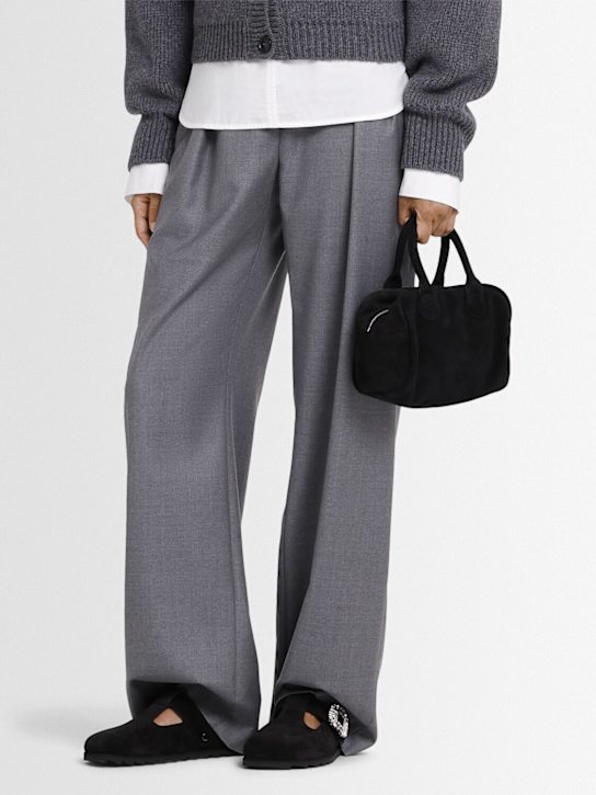 Roger Vivier: Slidy Viv suede mules - women_1 | Luisa Via Roma