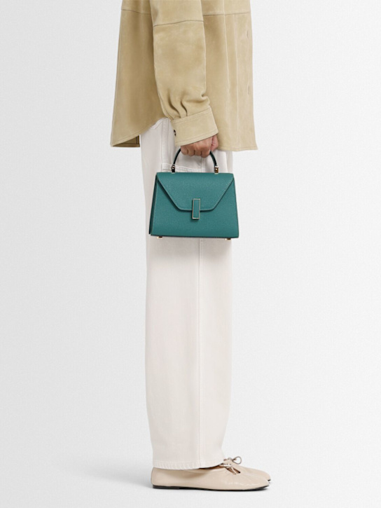 Valextra: Micro Iside leather top handle bag - women_1 | Luisa Via Roma