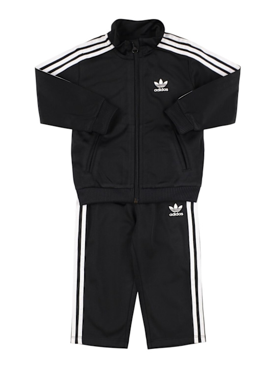 adidas Originals: Sudadera y pantalones deportivos con cremallera - Negro - kids-girls_0 | Luisa Via Roma