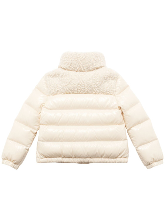 Moncler: Piumino Dima in nylon - Bianco - kids-girls_1 | Luisa Via Roma
