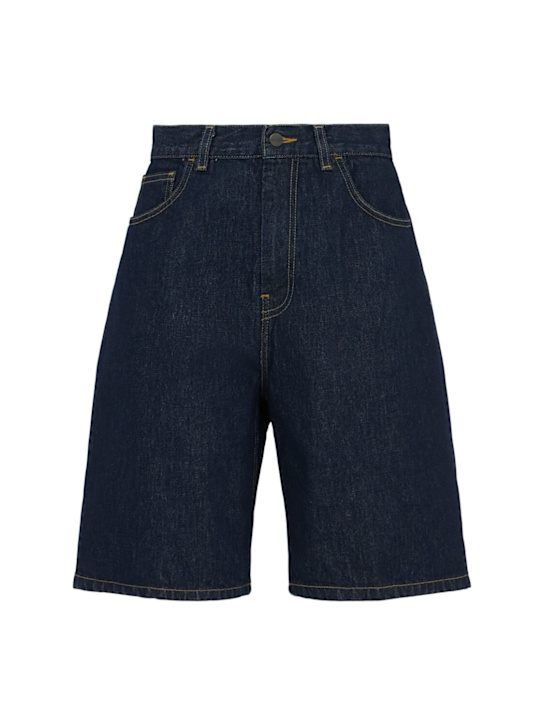 Carhartt WIP: Brandon Smith denim shorts - Blue - women_0 | Luisa Via Roma