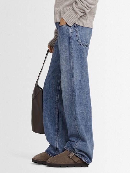 Brunello Cucinelli: Suede & shearling ankle boots - Torba - women_1 | Luisa Via Roma