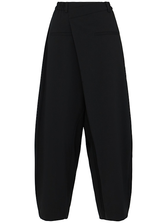 Cordera: Woven wool blend pareo pants - women_0 | Luisa Via Roma