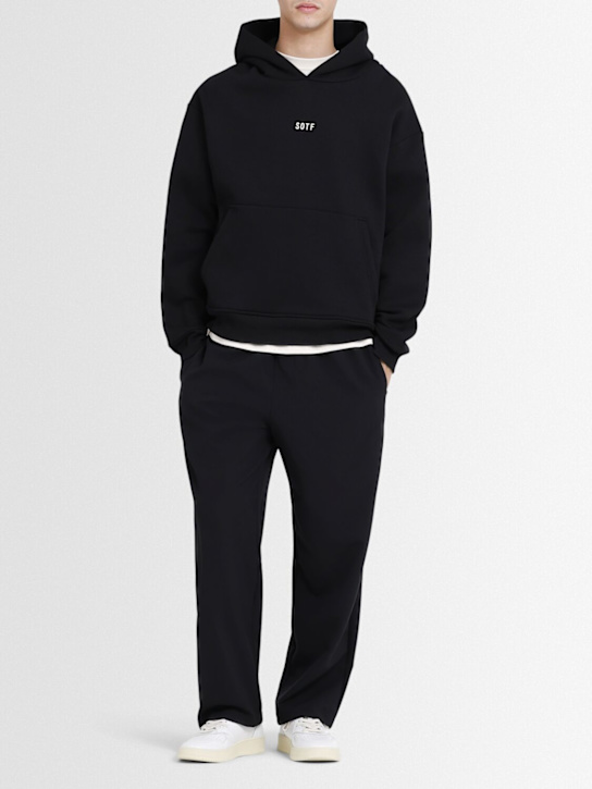 SOTF: コットンブレンドフーディー - ブラック - men_1 | Luisa Via Roma