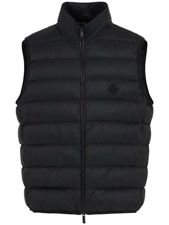 Moncler: Besne nylon down vest - Black - men_0 | Luisa Via Roma