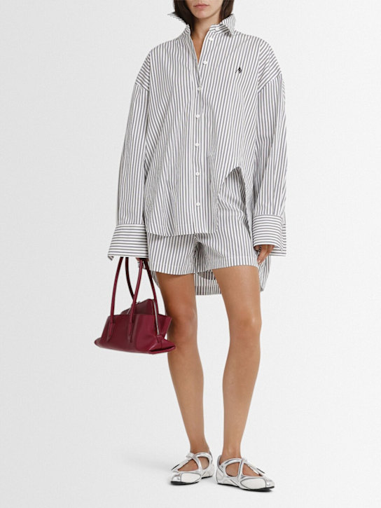 The Attico: Striped cotton shirt - Multicolor - women_1 | Luisa Via Roma