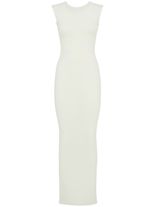 Entire Studios: Sleeveless maxi dress - White - women_0 | Luisa Via Roma