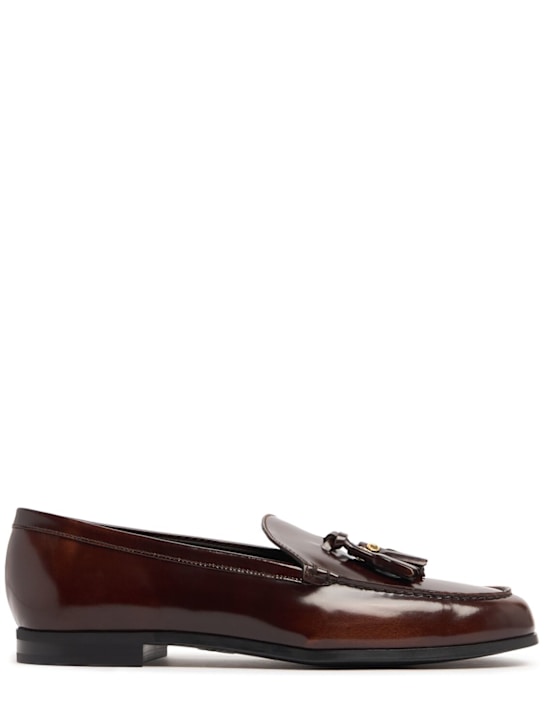 Church's: Priscilla brushed leather loafers - women_0 | Luisa Via Roma
